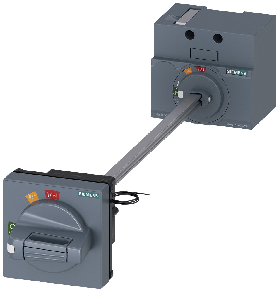 3VA9137-0FK33 - BREAKER 3VA4,5 125A ROT HDL ILUM LOK DOP