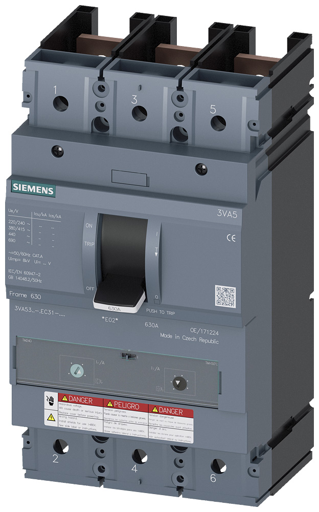 3VA5335-7EC31-1AA0 - BRKR 3VA53 3P 350A 100KA FTAM NAV