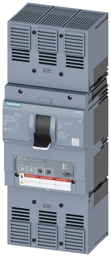 3VA6460-7HN36-0AA0 - BRKR 3VA64 3P 600A  100KA ETU3-LSI AL