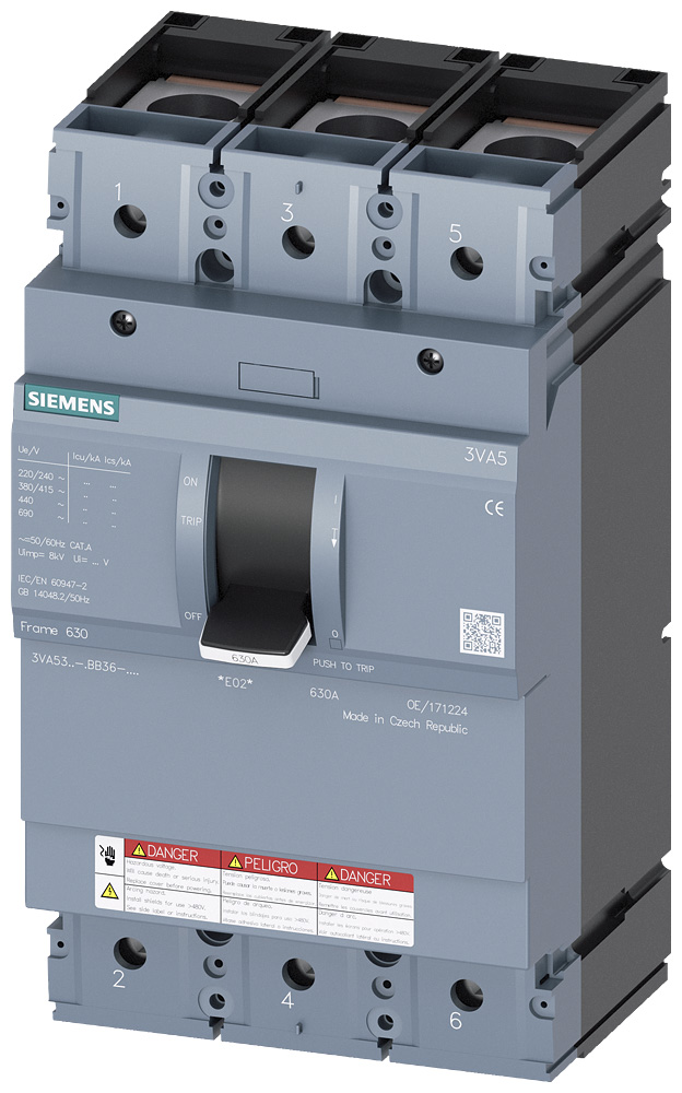 3VA5340-1BB36-0AA0 - MCSW 3VA53 3P 400A 100KA AL