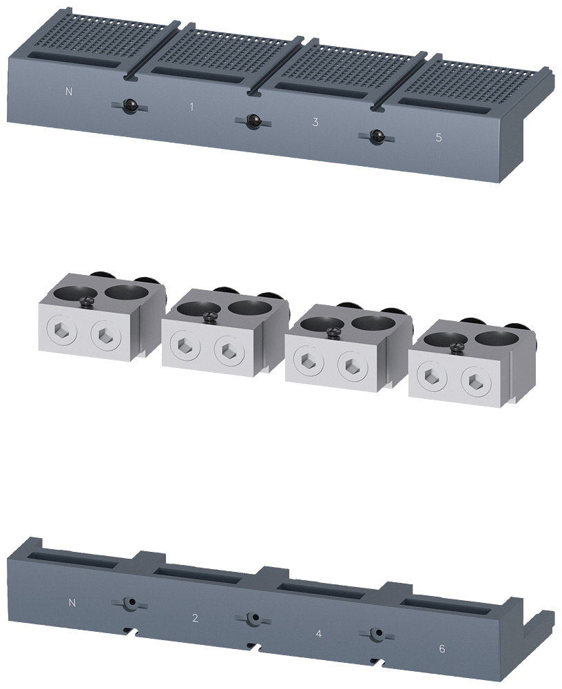 3VA9574-0JG23 - BRKR 3VAx5/6 800/1000A 4P LUG 2W TAP