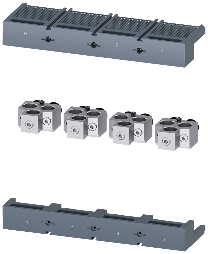 3VA9674-0JK32 - BRKR 3VAx5/6 800/1000A 4P LUG TAP 3W CU