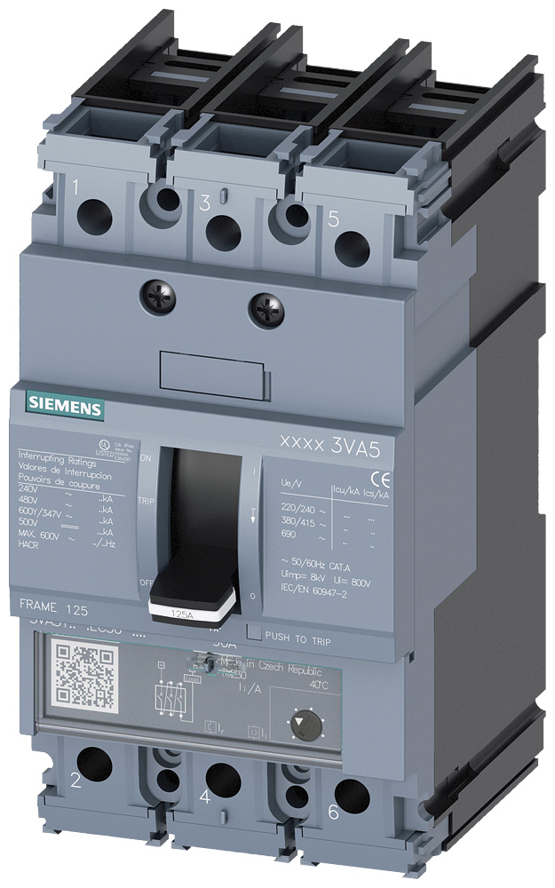3VA5130-4EC36-0AA0 - BRKR 3VA51 3P 30A 25KA FTAM AL