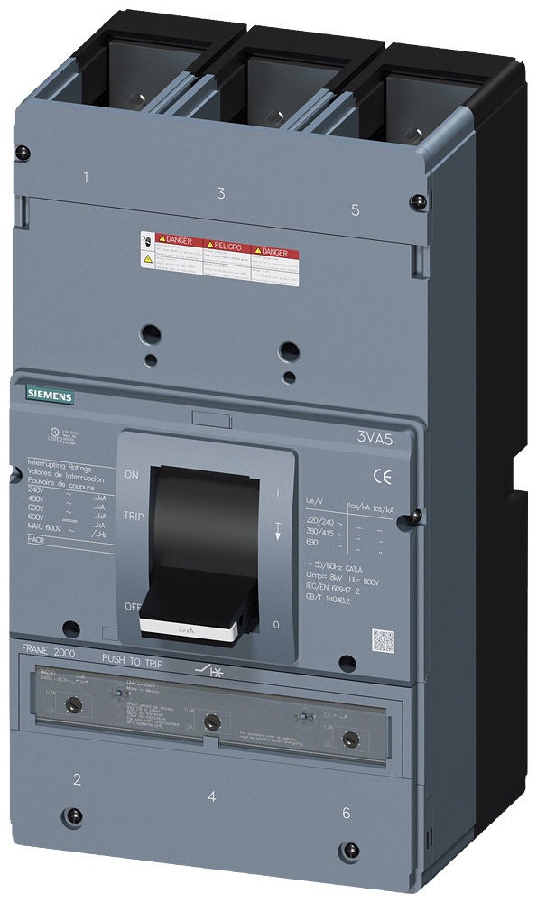3VA5920-6EC31-0AA0 - BRKR 3VA59 3P 2000A 65KA FTAM