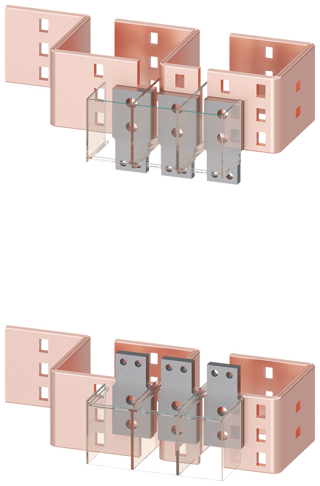 3VA9873-0QB00 - BRKR 3VAx7/8 1200-1600A 3P FRONT BUS CON