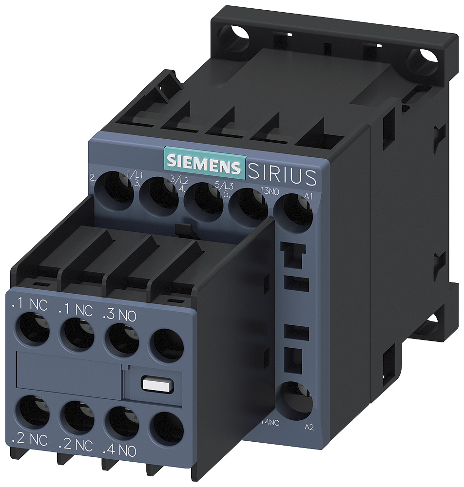 3RT20161BB44 - CONTACTOR S00 9A 24VDC 2NO/2NC SCRW