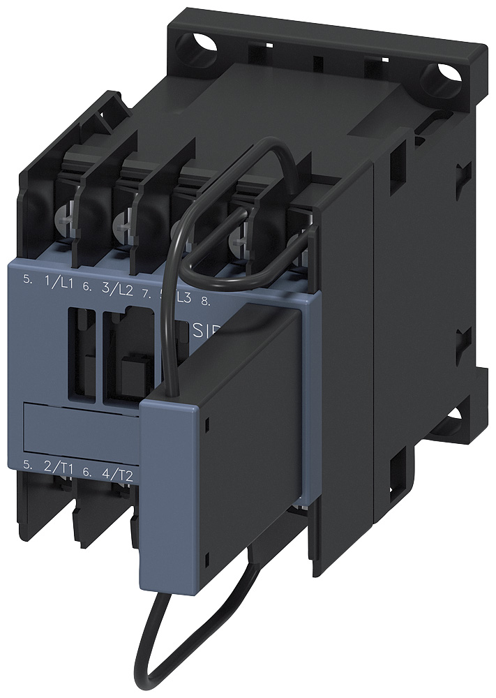 3RT20174LB420LA0 - CONTACTOR RAIL S00 12A 24VDC 3P RLUG VAR