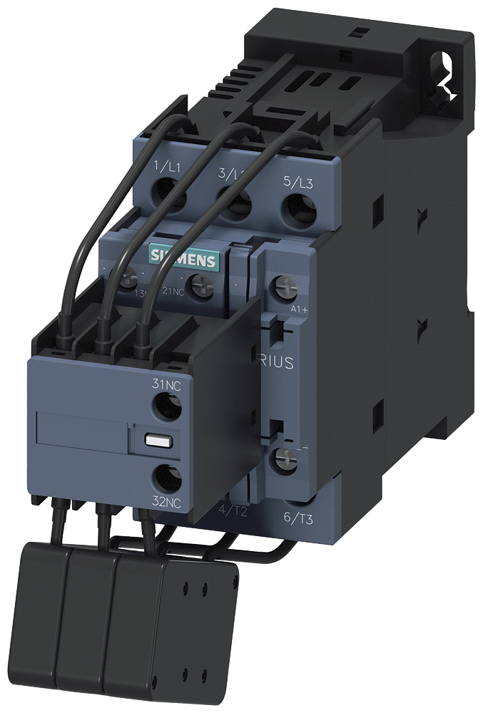 3RT26271NF35 - CAP CONTACTOR 25KVAR 1NO+2NC 95-130VUC