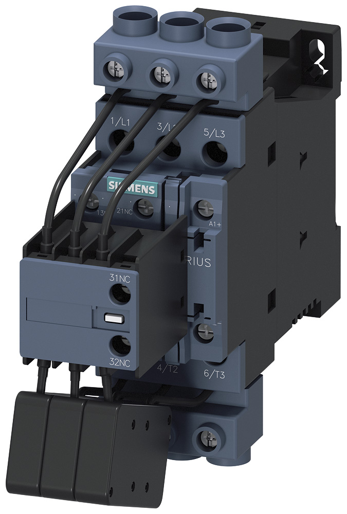3RT26281BB45 - CAP CONTACTOR 33KVAR 1NO+2NC 24VDC