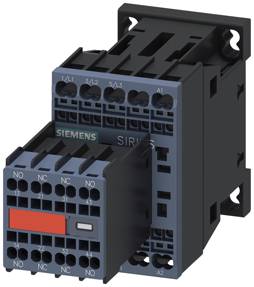 3RT20182AK643MA0 - CONTACTOR S00 16A 120VAC 2NO/2NC SPRG