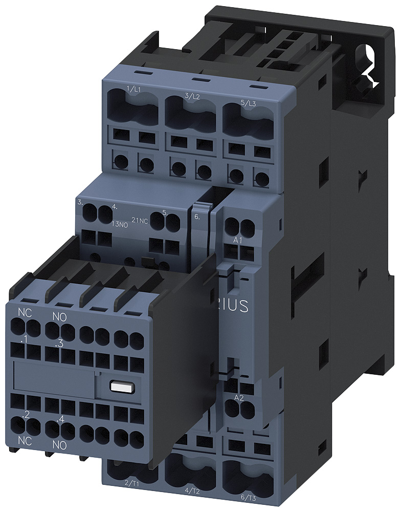 3RT20242AV04 - CONTACTOR S0 12A 400VAC 2NO/2NC SPRG