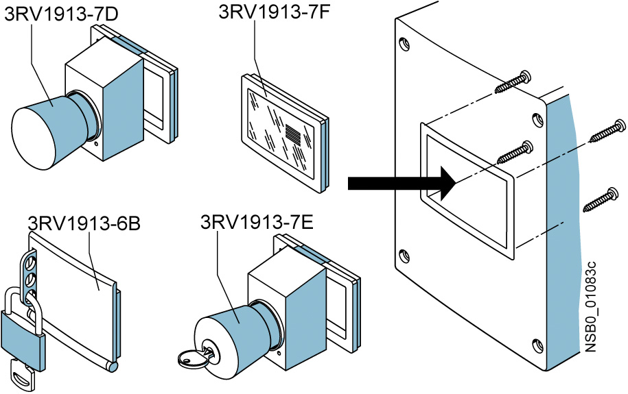 3RV1913-6B - MSP S00 ENCLOSURE PADLOCK