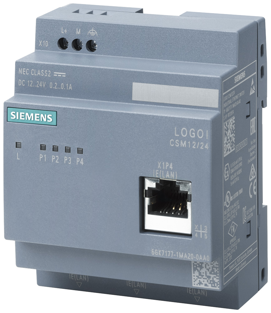 6GK71771MA200AA0 - LOGO CSM 12/24, 4 RJ45 PORTS