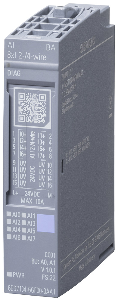 6ES71346GF000AA1 - ET 200SP, AI 8XI 2-/4-WIRE BASIC