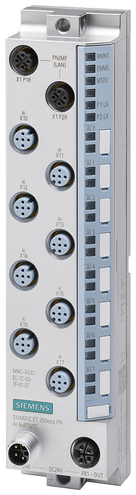 6ES71446JF000BB0 - ET 200eco PN. AI 8xRTD/TC. M12-L